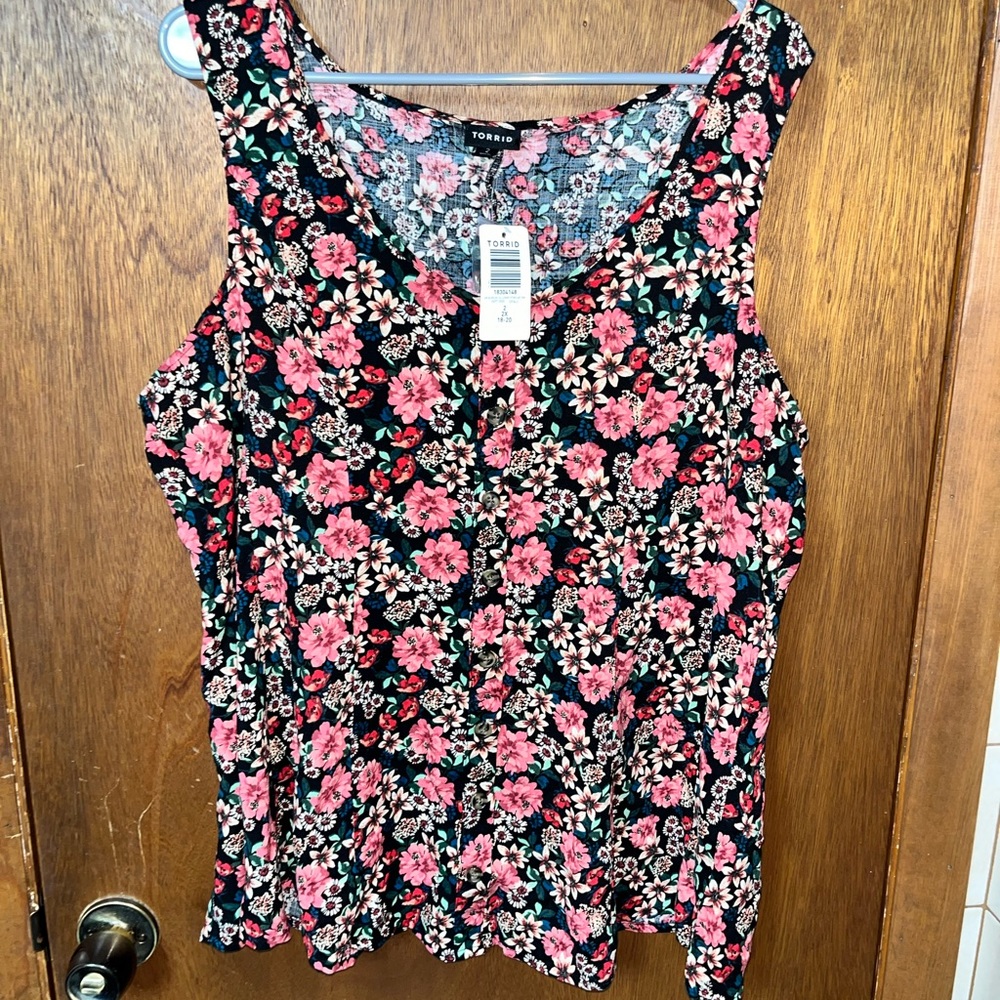 Torrid Floral Tank Top